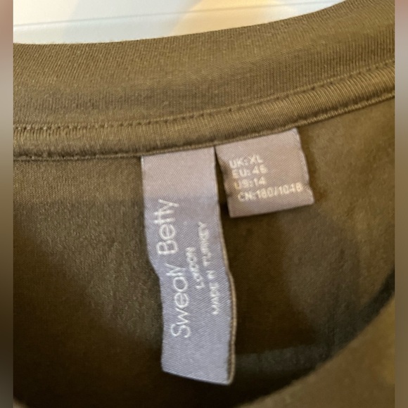 Sweaty Betty Mellow Tiered Maxi Dress in Army Green Women's Size XL Jersey Knit - Picture 5 of 5